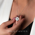 LUNA LOCKET | Best Mom | Sterling Silver - MILA CANTES